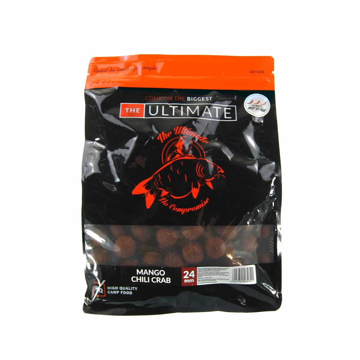 UltimateProducts Top Range Boilies - Mango Chili Crabmărimea 24 mm / 1 kg - EAN: 5903855434721