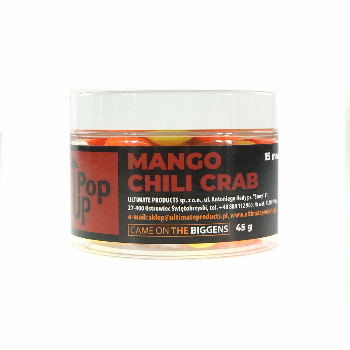 UltimateProducts Top Range Pop-Ups - Mango Chili Crabrozmiar 15 mm - EAN: 5903855434790