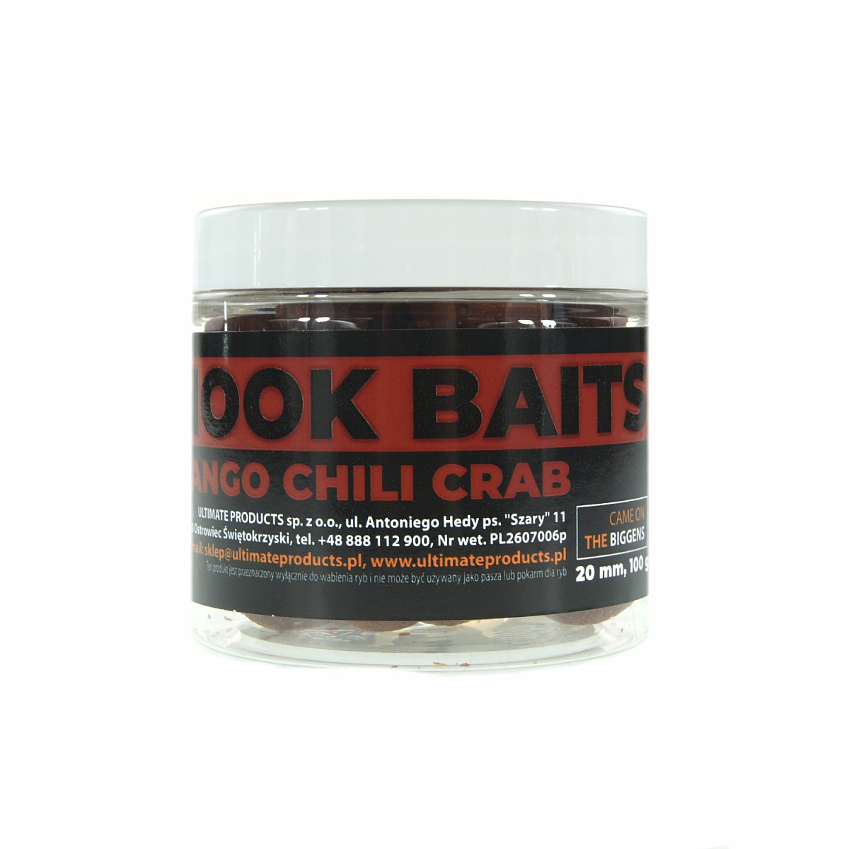 UltimateProducts Top Range Hookbaits - Mango Chili Crabrozmiar 20 mm - EAN: 5903855434806