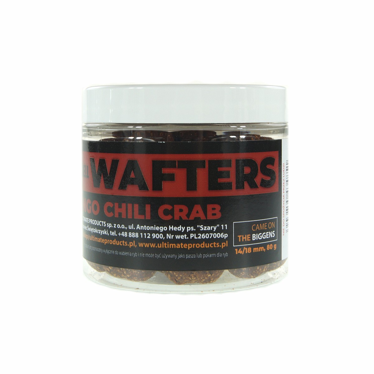 UltimateProducts Top Range Wafters - Mango Chili Crabrozmiar dumbell 14/18mm - EAN: 5903855434851