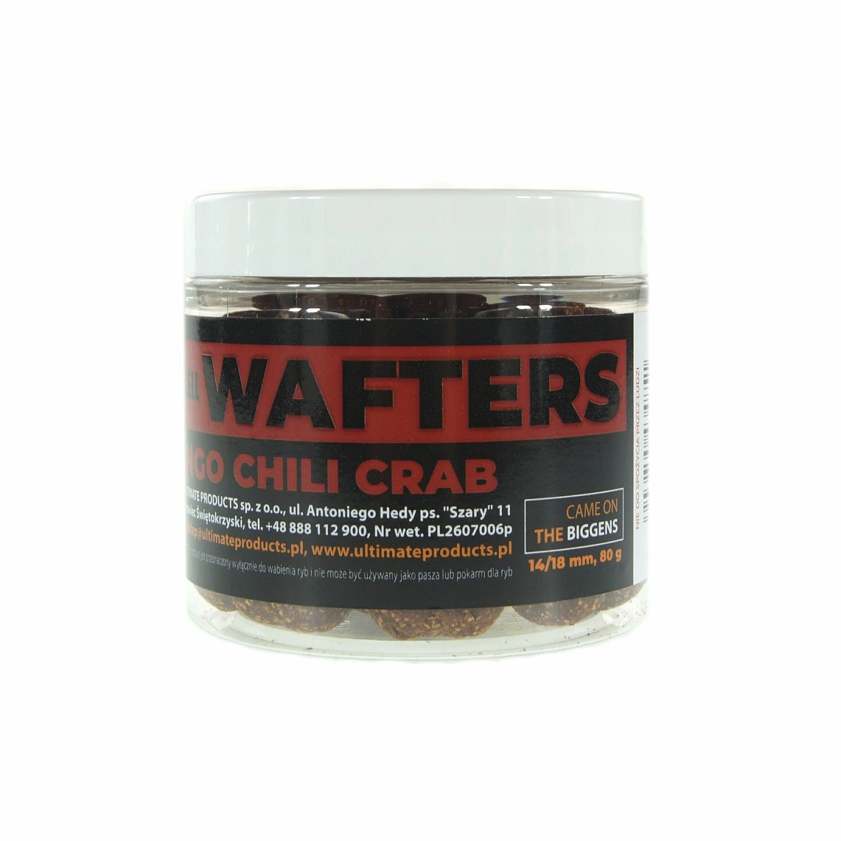 UltimateProducts Top Range Wafters - Mango Chili Crabmărimea gantera 14/18mm - EAN: 5903855434851