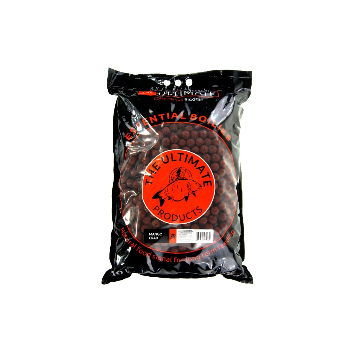 UltimateProducts Essential Boilies - Mango Crabрозмір 20mm / 10kg - EAN: 5903855435070