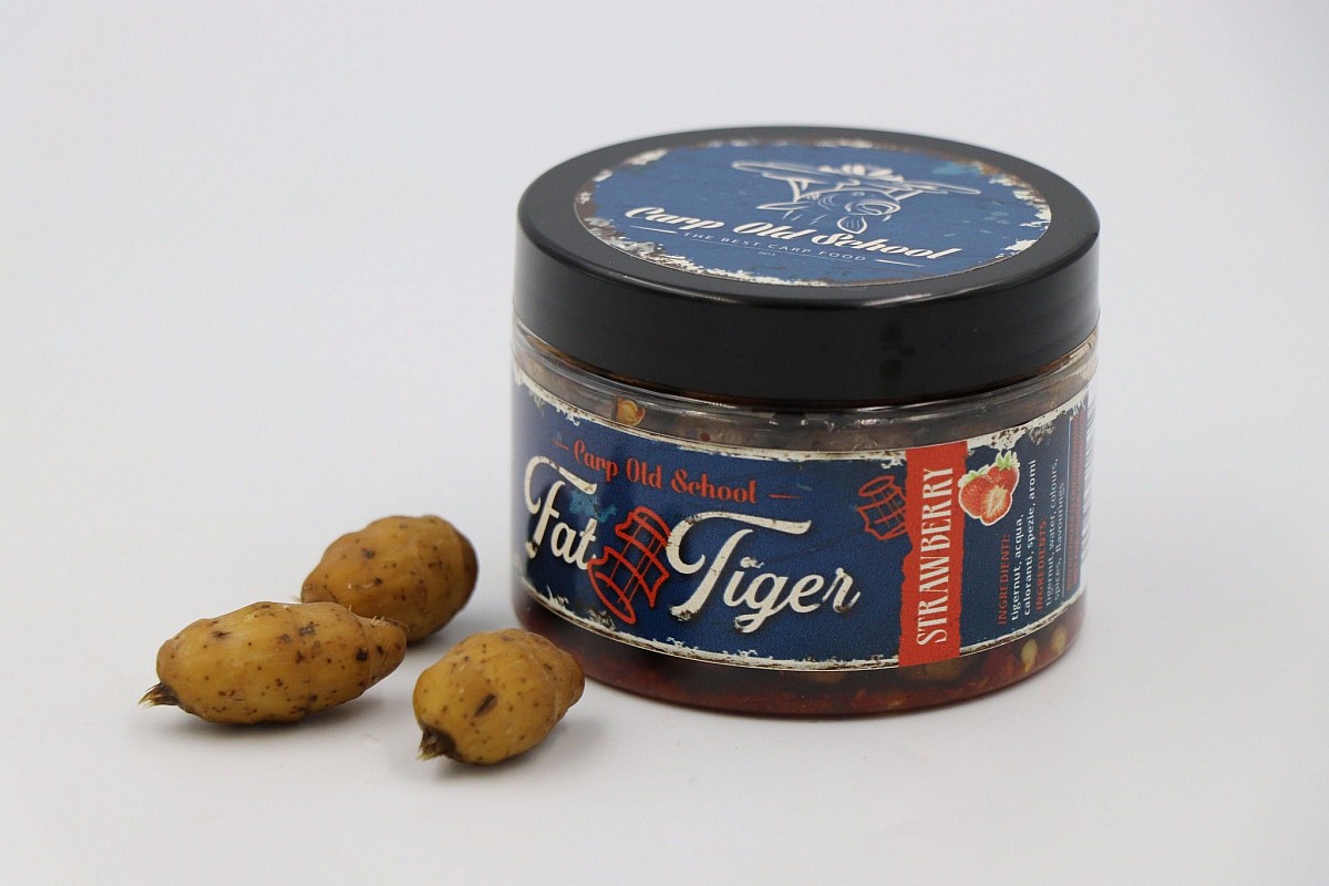 Carp Old School Fat Tiger STRAWBERRY - Orzech Tygrysi Truskawkaopakowanie 150ml - MPN: COSFTTR - EAN: 5906623711659