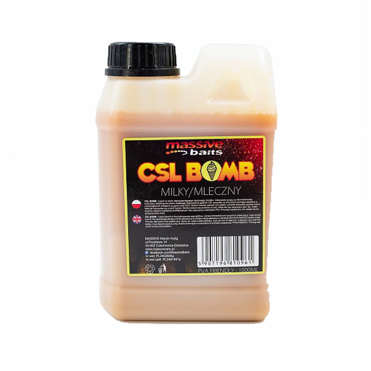 Massive Baits CSL Boomb - Milkyopakowanie 1000 ml - MPN: CSL001 - EAN: 5907196810961
