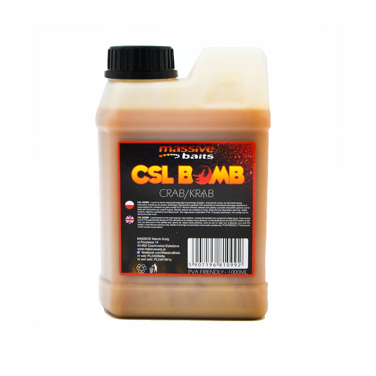 Massive Baits CSL Boomb - Crabopakowanie 1000 ml - MPN: CSL004 - EAN: 5907196810992