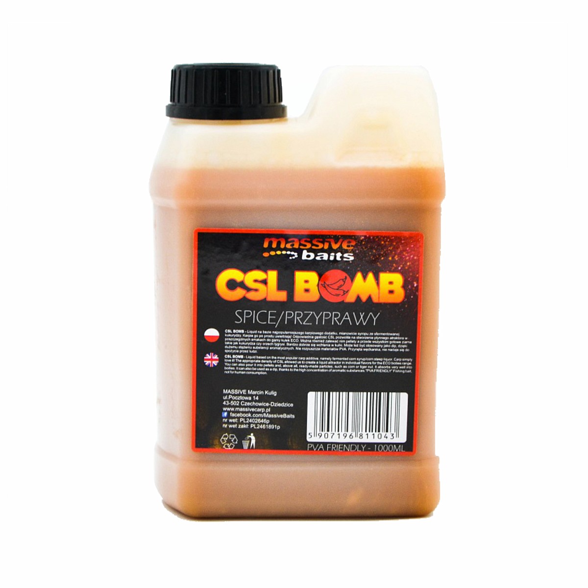 Massive Baits CSL Boomb - Spiceopakowanie 1000 ml - MPN: CSL009 - EAN: 5907196811043