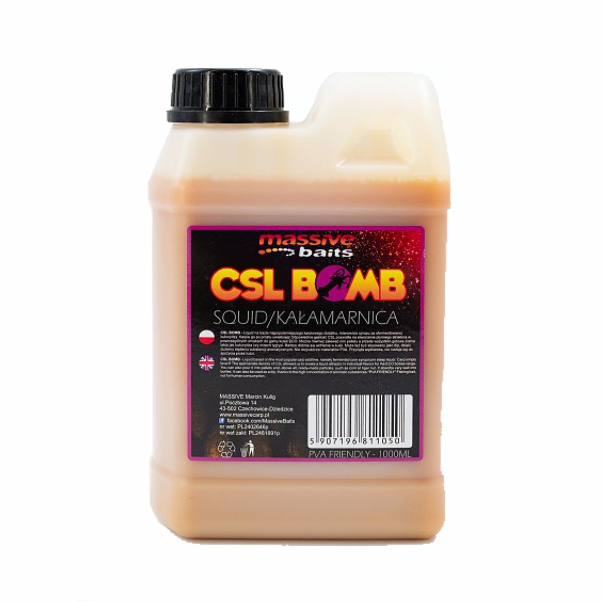 Massive Baits CSL Boomb - Squidopakowanie 1000 ml - MPN: CSL010 - EAN: 5907196811050