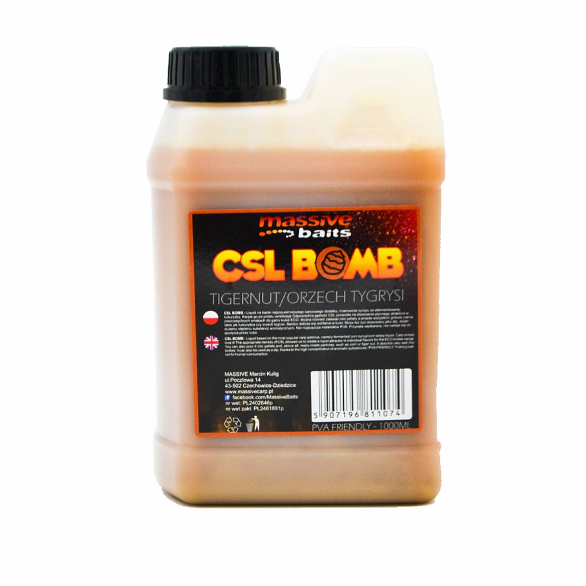Massive Baits CSL Boomb - Tigernutopakowanie 1000 ml - MPN: CSL012 - EAN: 5907196811074