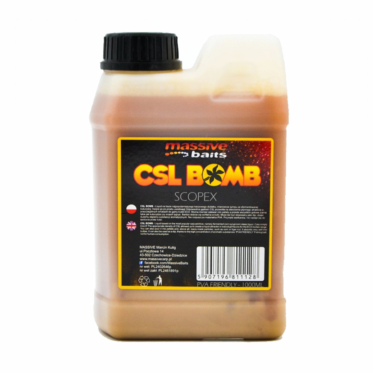 Massive Baits CSL Boomb - Scopexopakowanie 1000 ml - MPN: CSL017 - EAN: 5907196811128
