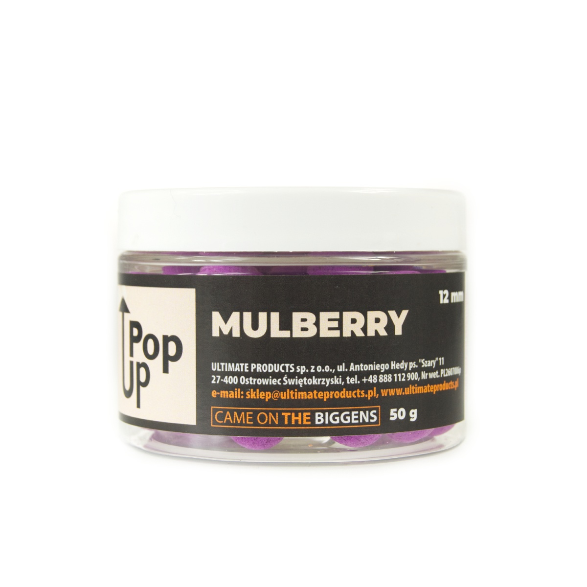 UltimateProducts Pop-Ups - Mulberry - KRÓTKA DATA WAŻNOŚCIrozmiar 12 mm - EAN: 200000095246