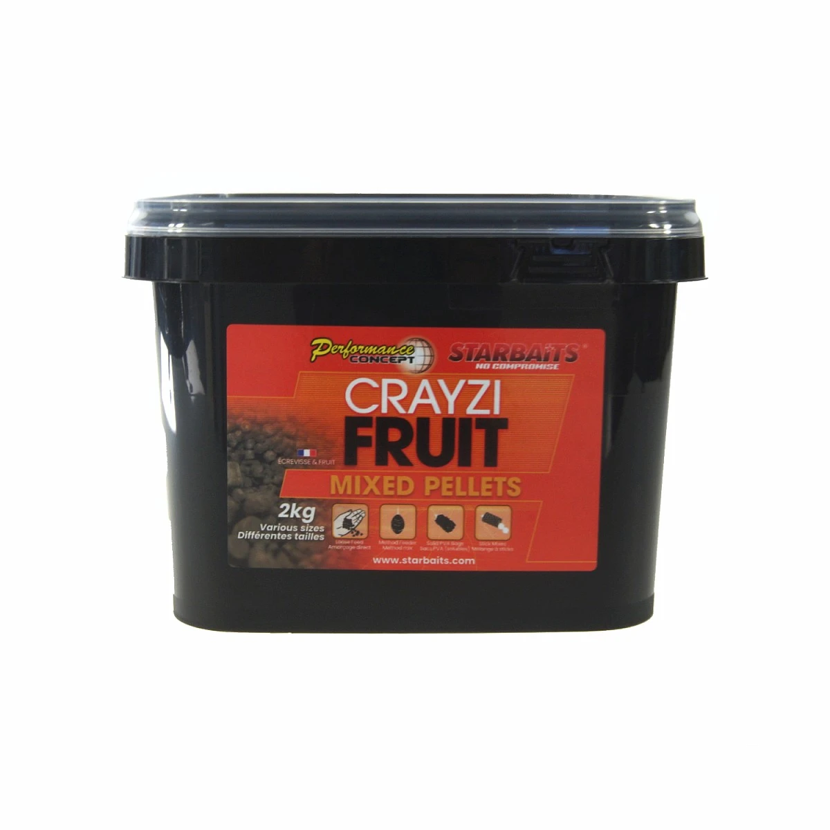 Starbaits PC Mixed Pellets - Crayzi Fruitcapacité 2 kg - MPN: 49101 - EAN: 3297830491017