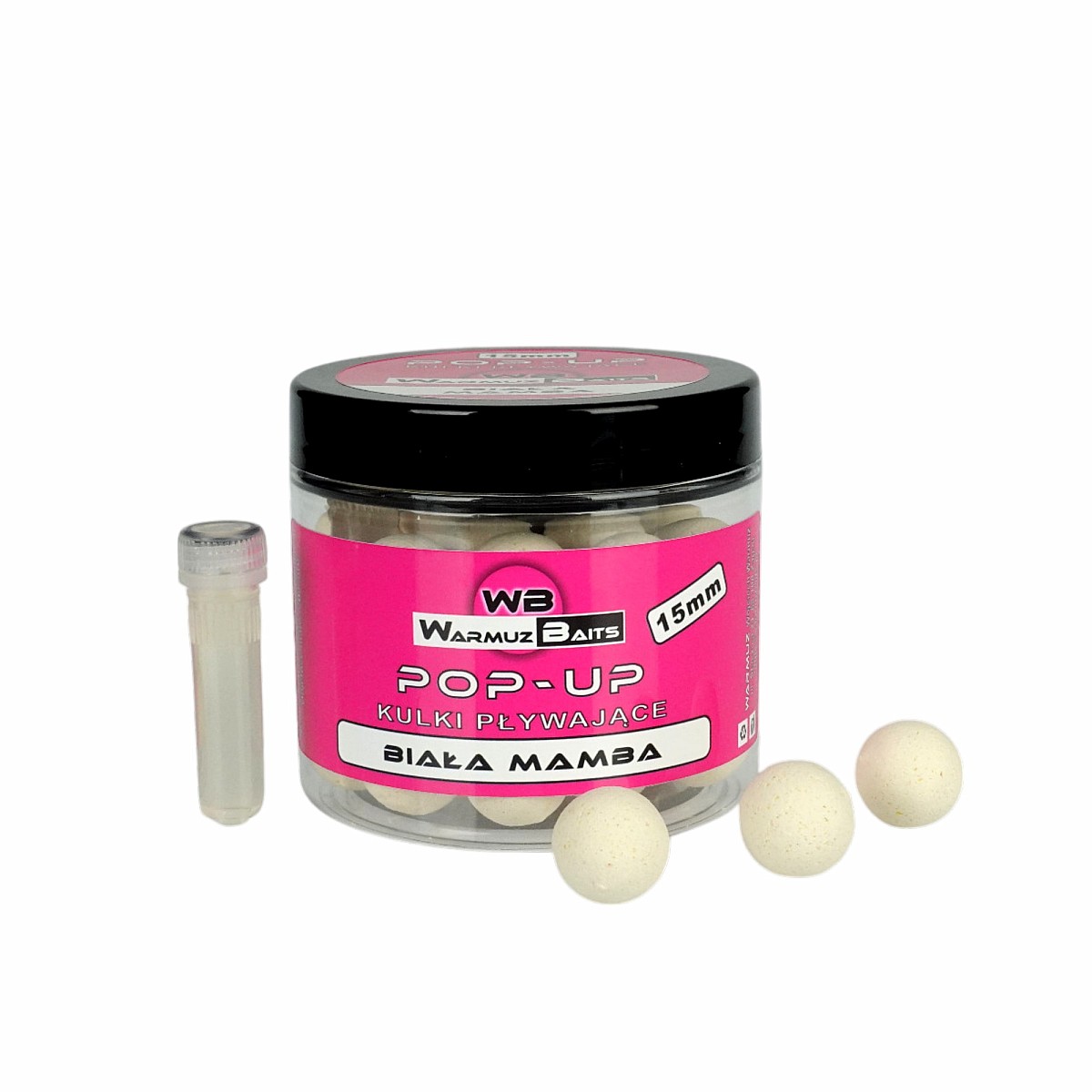 WarmuzBaits Pop-Up 15mm - Biała Mambarozmiar 15 mm / 150ml - MPN: 67174 - EAN: 5902537375147