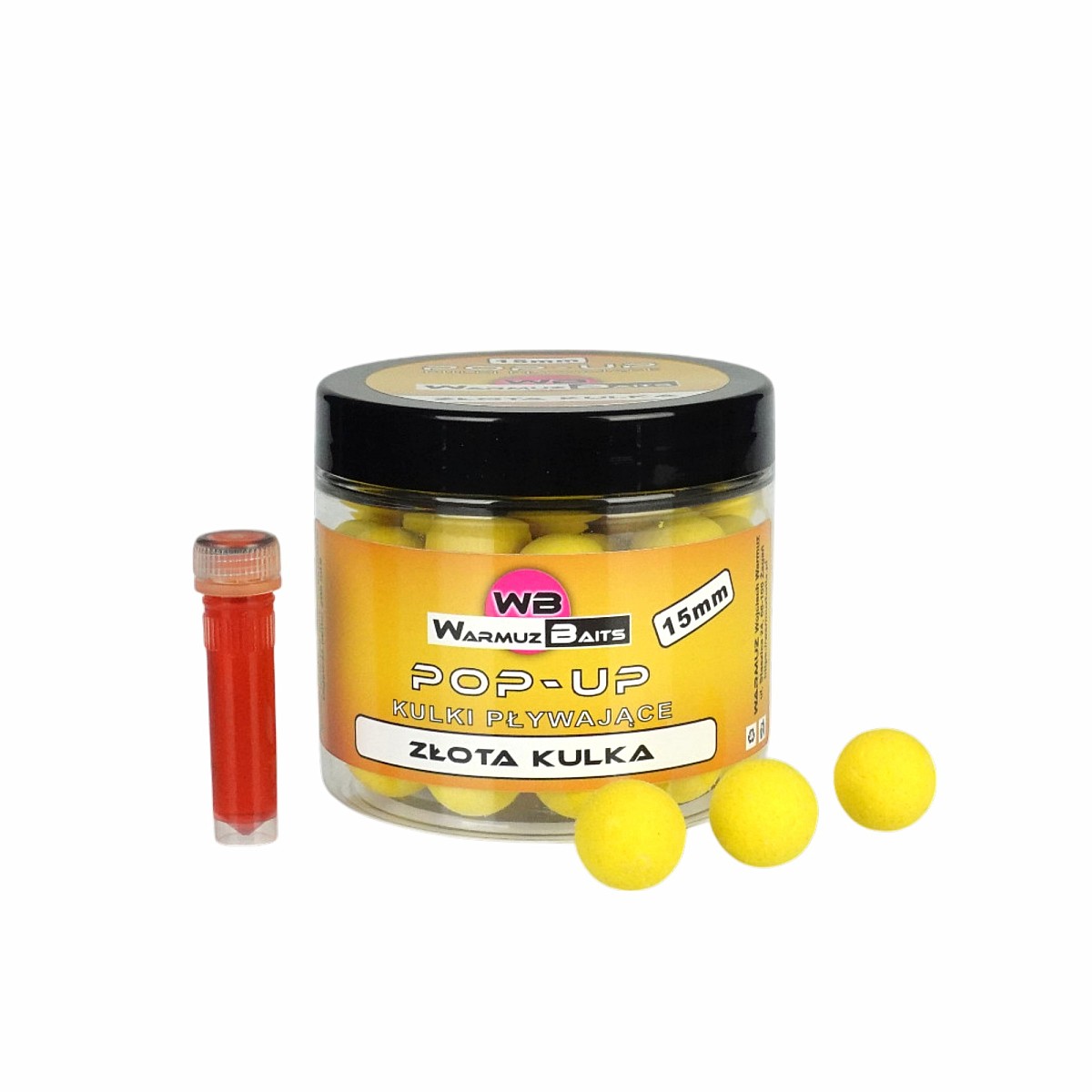 WarmuzBaits Pop-Up 15mm - Złota Kulkarozmiar 15 mm / 150ml - MPN: 67134 - EAN: 5902537374690