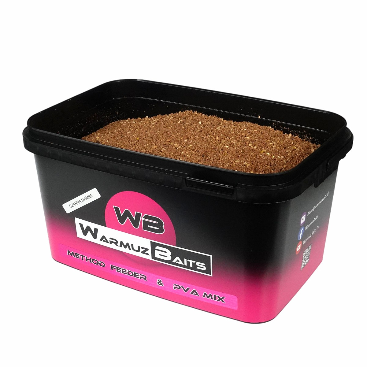 WarmuzBaits Method Feeder & PVA Mix - Czarna Mambaopakowanie 3kg (wiaderko) - MPN: 67178 - EAN: 5902537375185