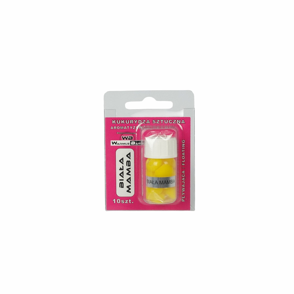 WarmuzBaits - Sztuczna Kukurydza Biała Mambaopakowanie fiolka 10 sztuk - MPN: 67193 - EAN: 5902537375314