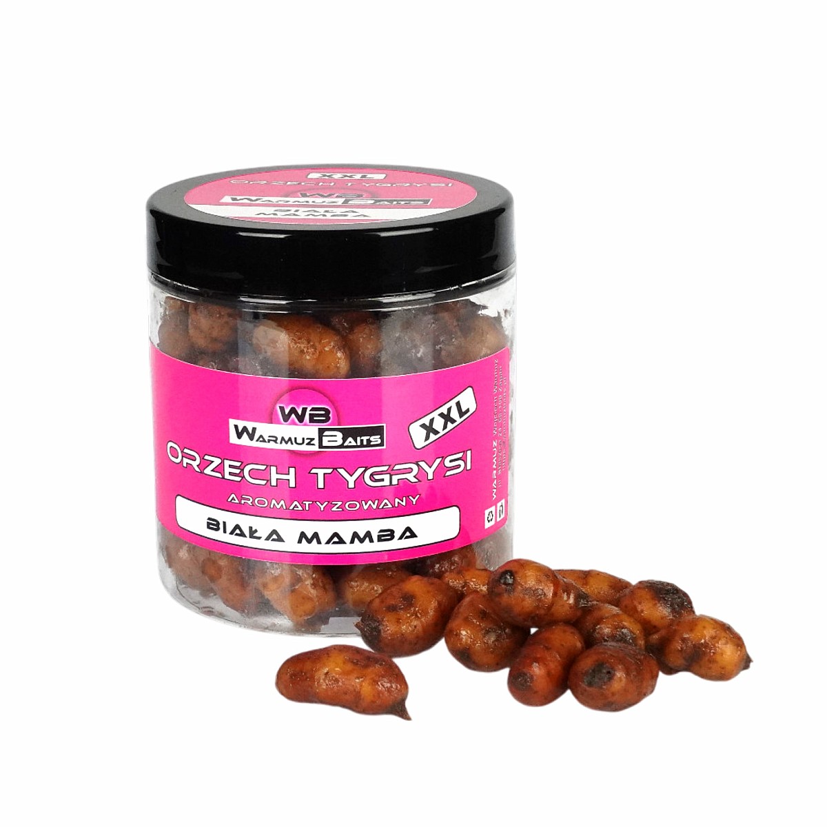 WarmuzBaits - Orzech Tygrysi XXL Aromatyzowany Biała Mambaopakowanie 250ml - MPN: 67196 - EAN: 5902537375345