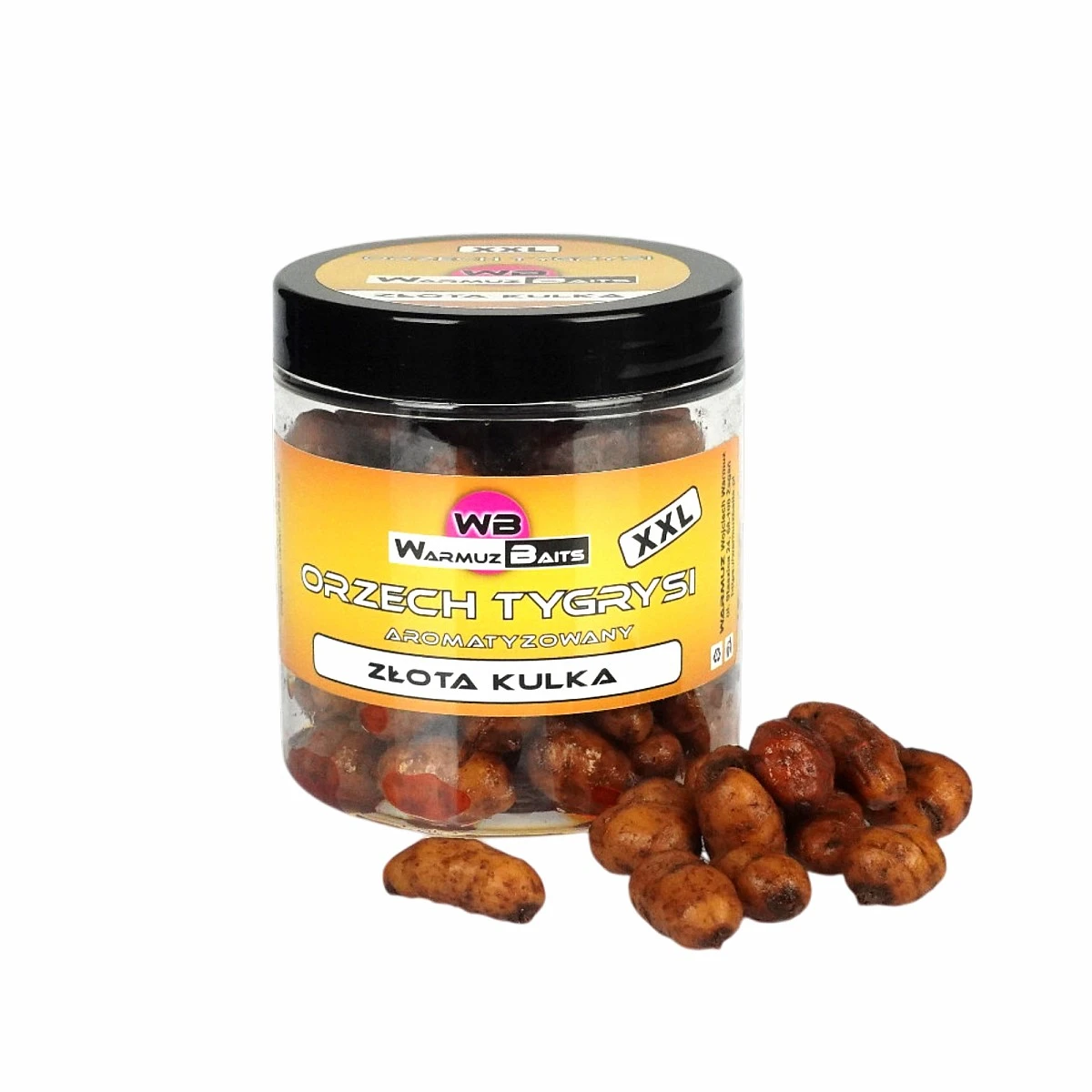 WarmuzBaits - Aromatisierte XXL Tigernüsse Goldene KugelVerpackung 250ml - MPN: 67197 - EAN: 5902537375352