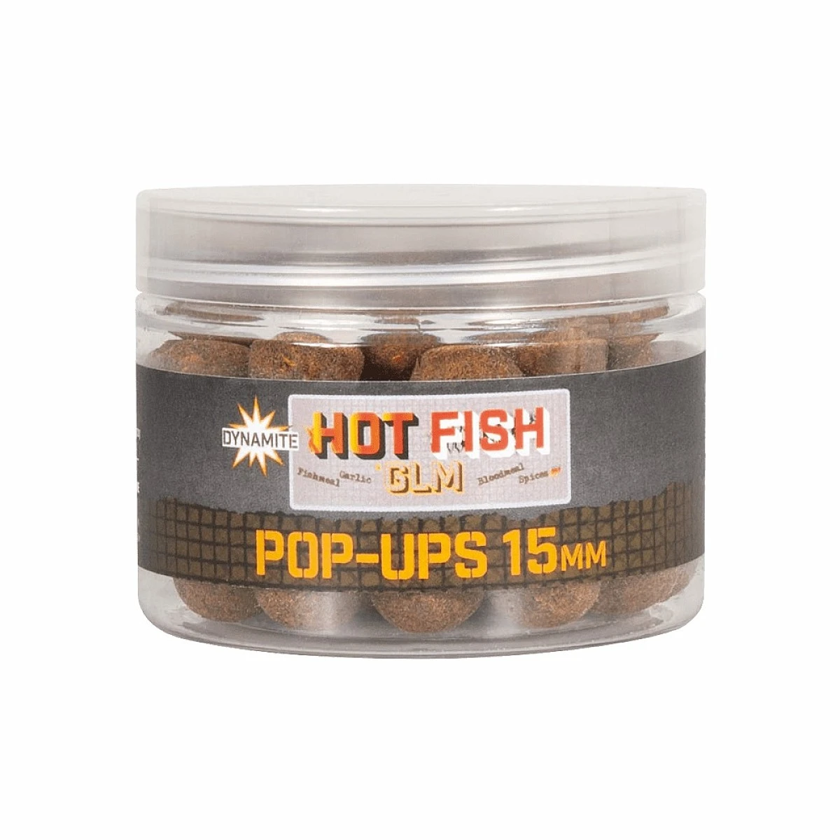 DynamiteBaits Foodbait Pop-Ups 15mm - Hot Fish & GLMmărimea 15 mm - MPN: DY1953 - EAN: 5031745230341