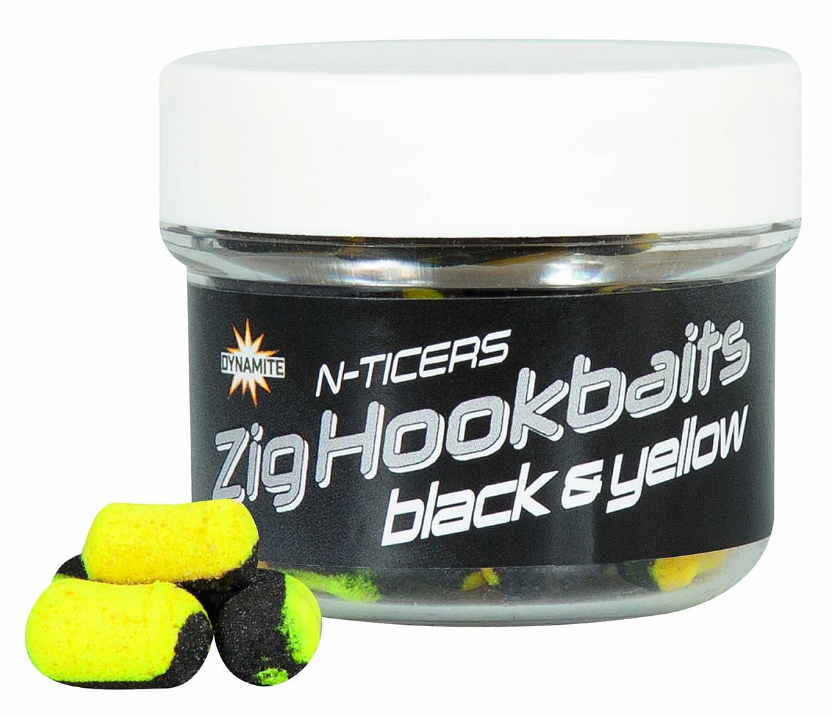 DynamiteBaits N-TICERS Zig - Black & Yellowrozmiar 12 x 6mm - MPN: DY1876 - EAN: 5031745229864