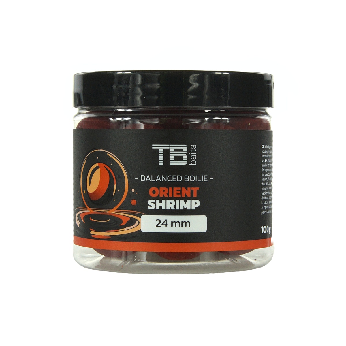 TB Baits Balanced Boilie + Attractor Orient Shrimprozmiar 24mm / 100g - MPN: TB00782 - EAN: 8596601007828