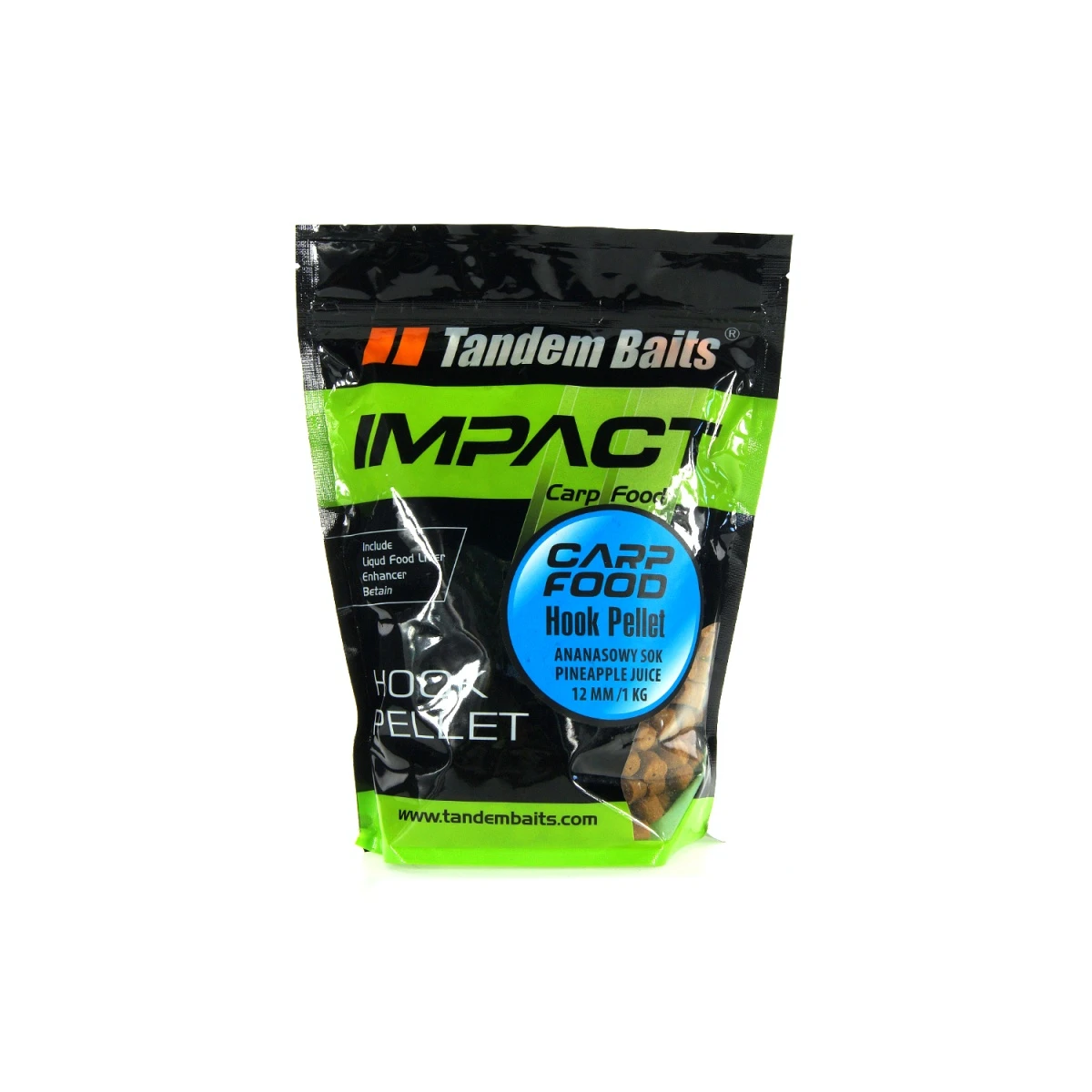 TandemBaits Carp Food Hook Pellet - Ананасовий сікрозмір 12mm /1kg - MPN: 17260 - EAN: 5907666683477