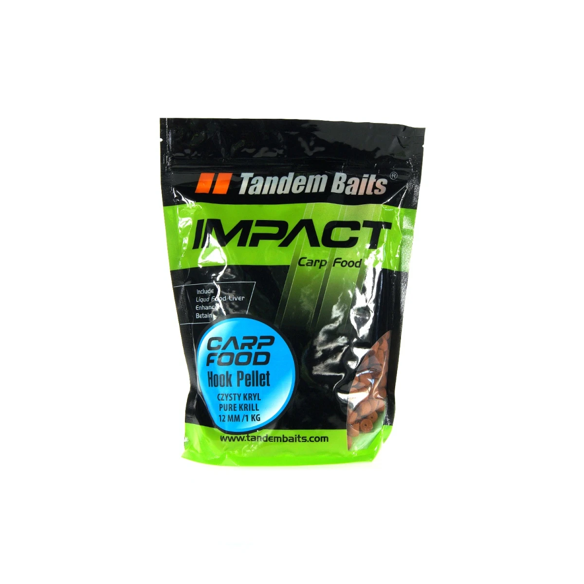 TandemBaits Carp Food Hook Pellet - Чистий Крилрозмір 12mm /1kg - MPN: 17264 - EAN: 5907666683514