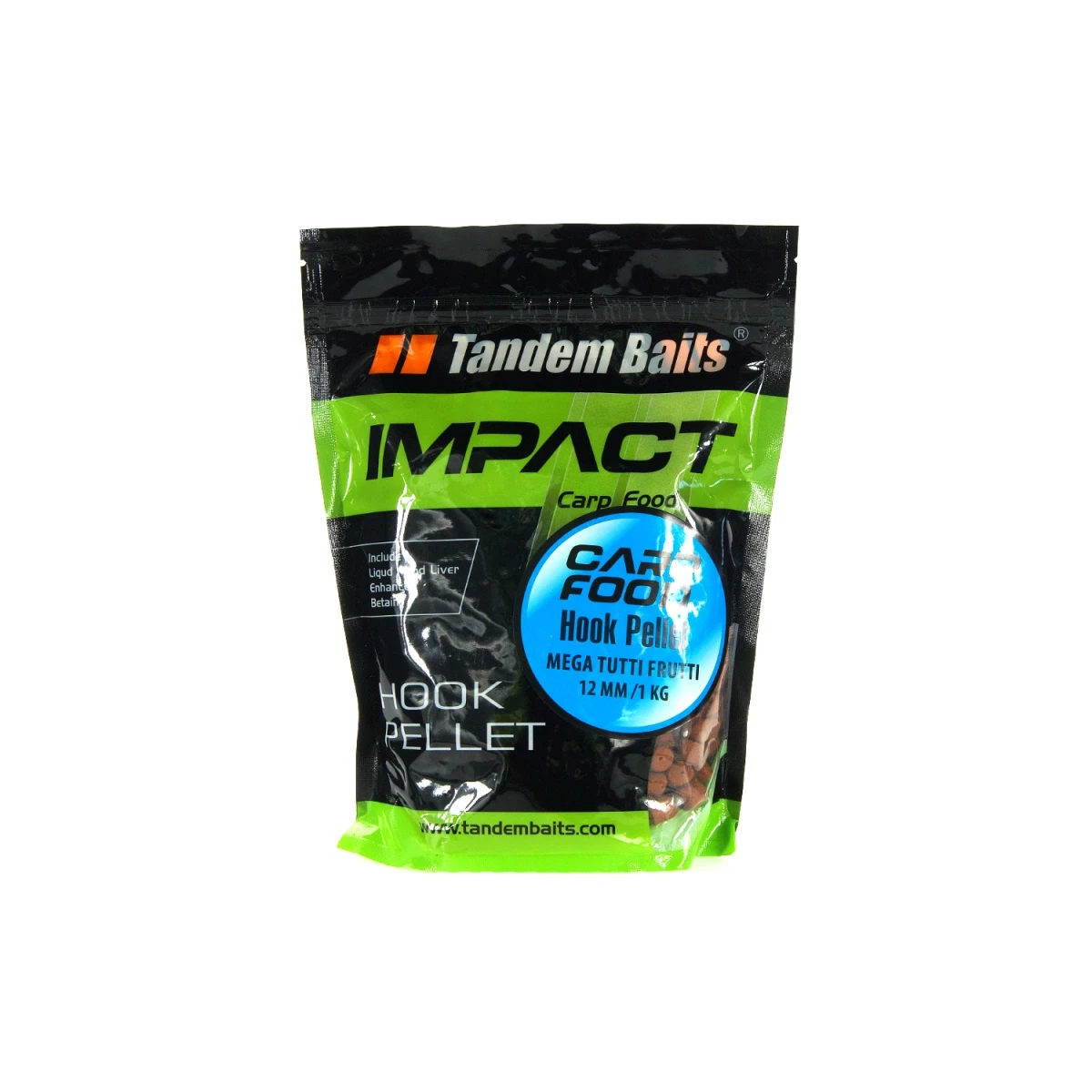 TandemBaits Carp Food Hook Pellet - Мега Тутті Фруттірозмір 12mm /1kg - MPN: 17267 - EAN: 5907666683545