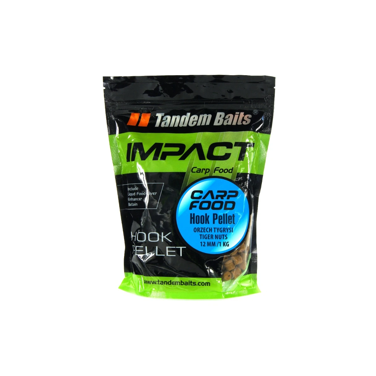 TandemBaits Carp Food Hook Pellet - Nuez Tigretamaño 12mm /1kg - MPN: 17262 - EAN: 5907666683491