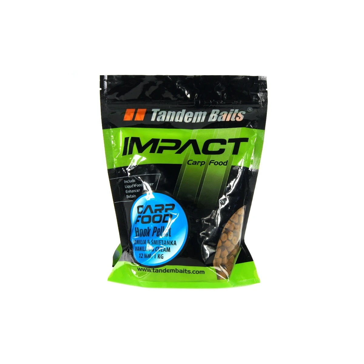 TandemBaits Carp Food Hook Pellet - Ваніль та вершкирозмір 12mm /1kg - MPN: 17271 - EAN: 5907666683583