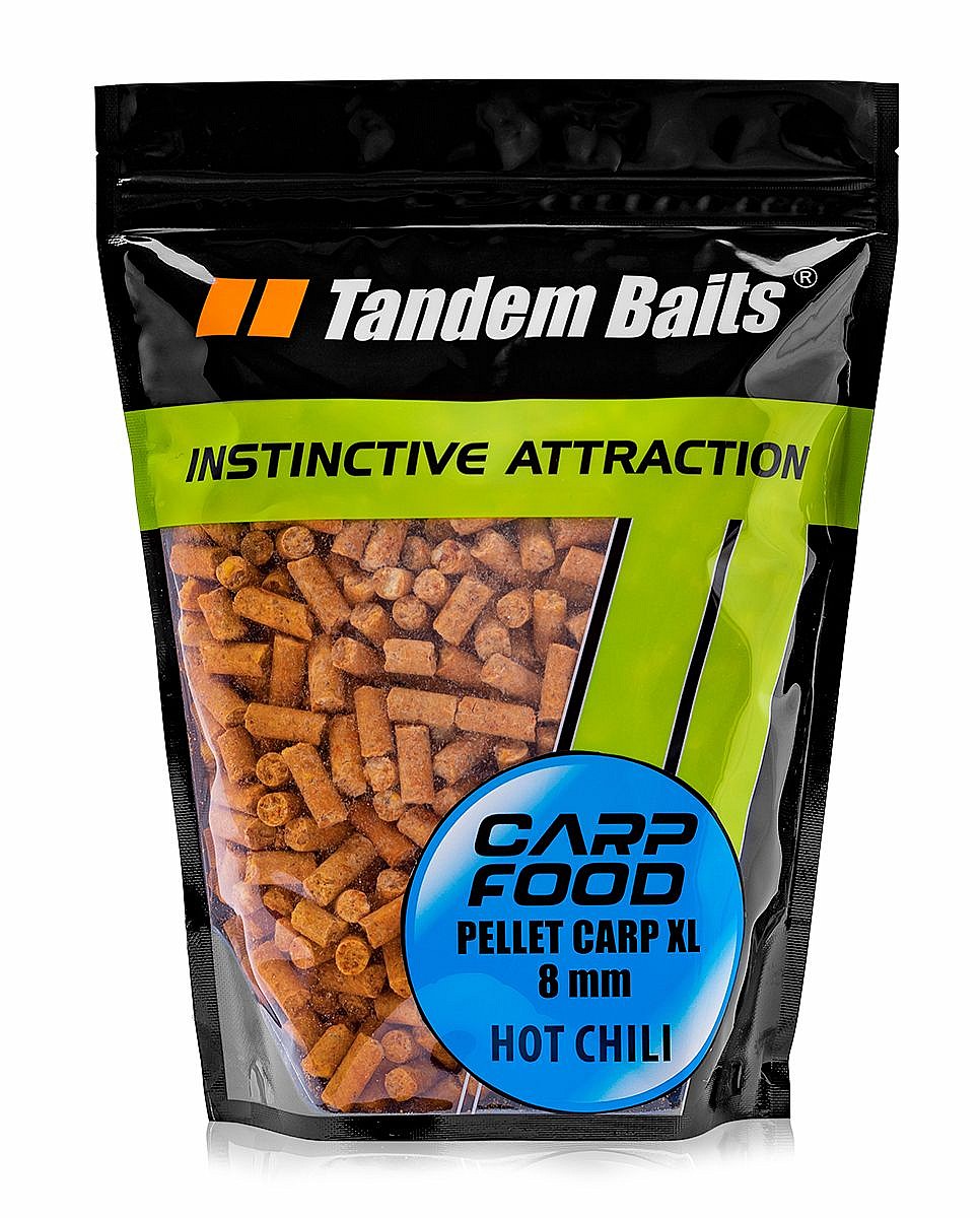 TandemBaits Carp Food Carp XL Natural Pellets - Hot Chilirozmiar 8mm /1kg - MPN: 26306 - EAN: 5907666690673