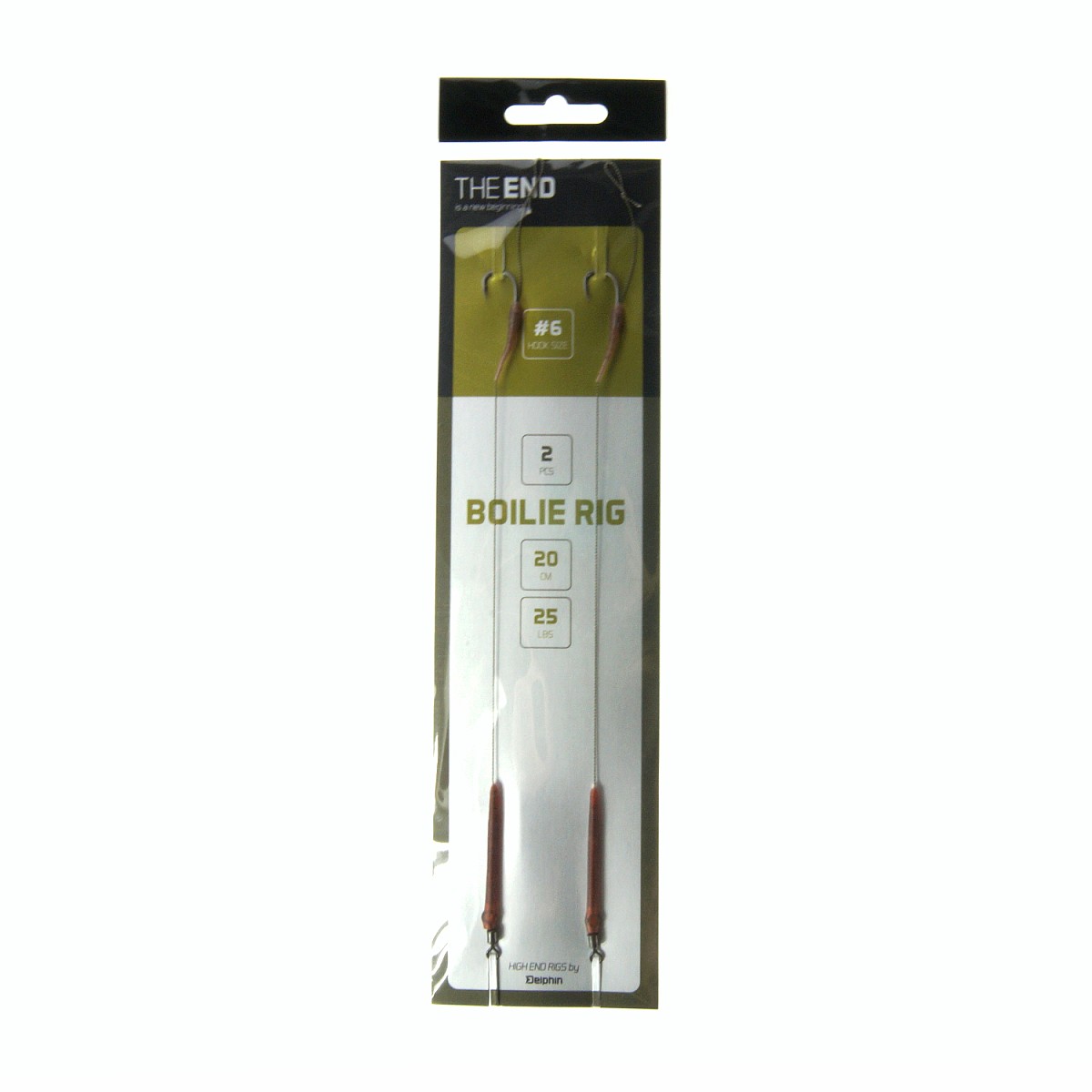 Delphin THE END Boilie Rig 6 / 20cm / 25lb - MPN: 830410616 - EAN: 8586018454681