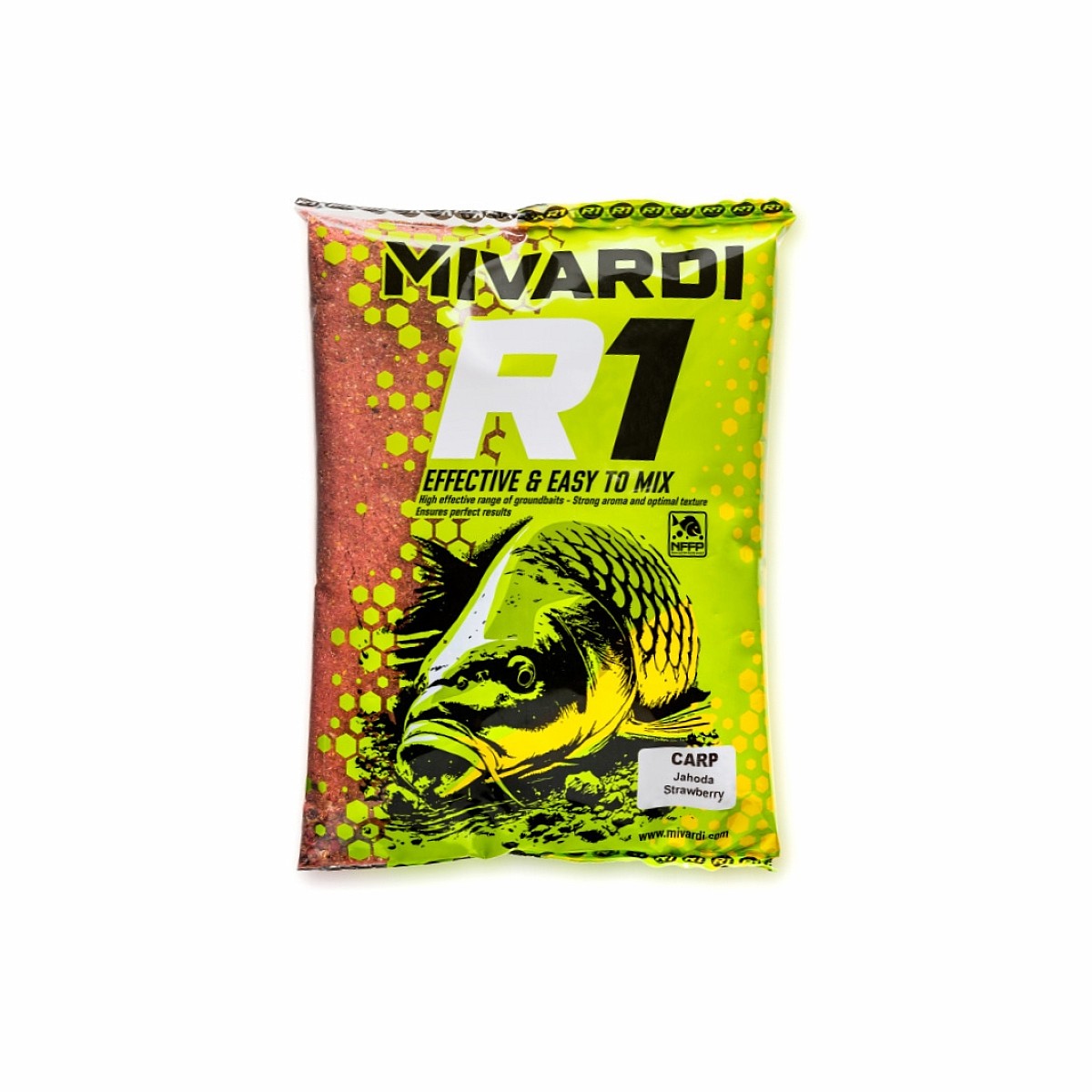 Mivardi R1 CARP Groundbait - Strawberryopakowanie 950g - MPN: M-GR1CASTR09 - EAN: 8595712429895