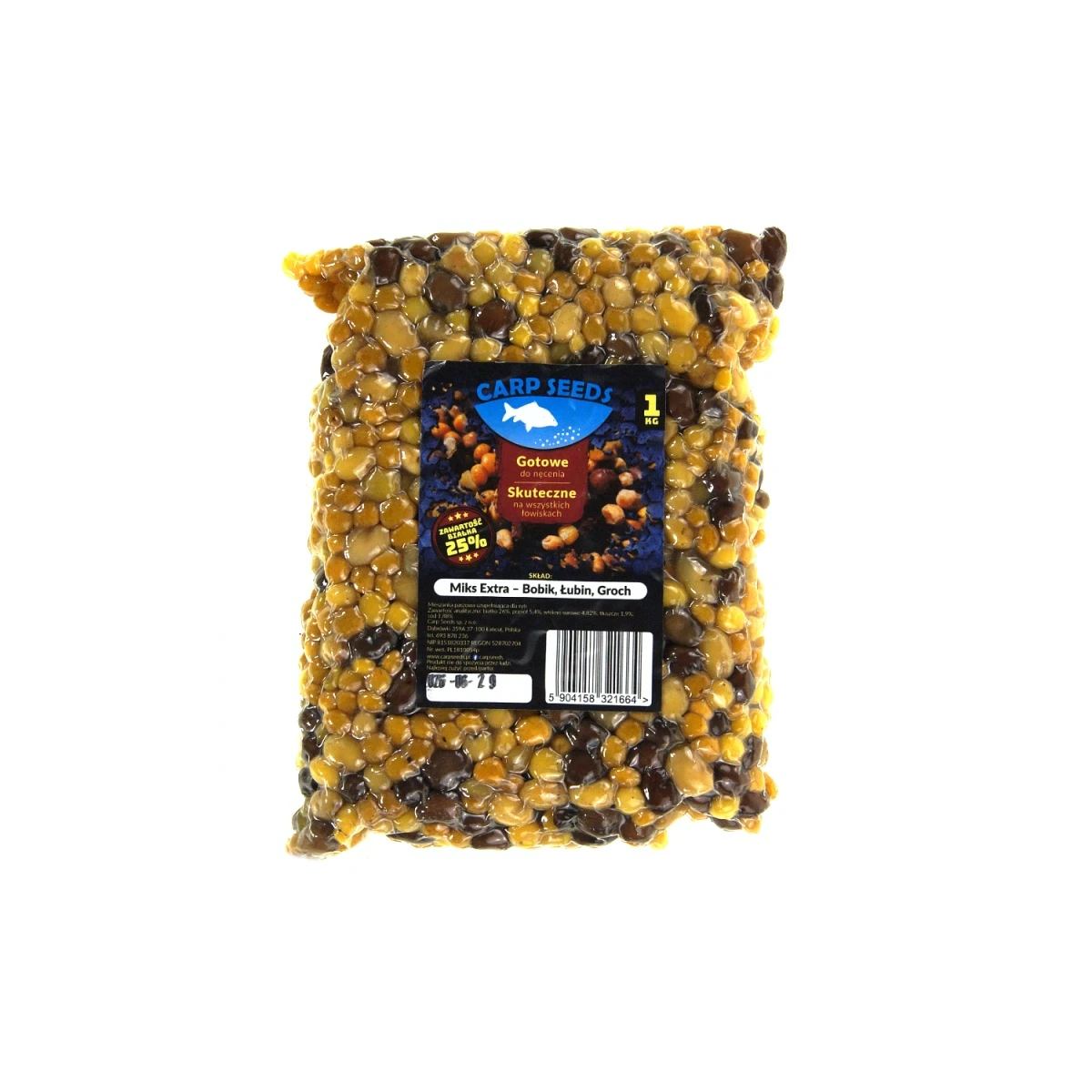 Carp Seeds Mix Extra - Bobik, Łubin, Grochopakowanie 1kg - EAN: 5904158321664