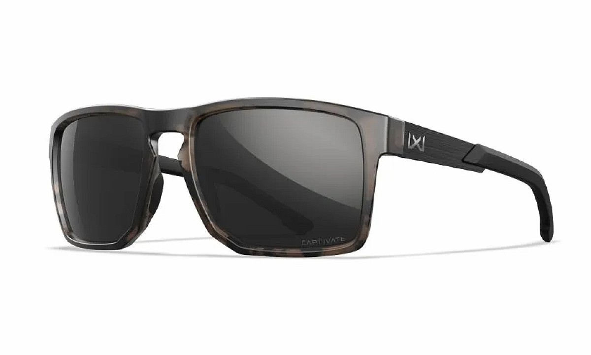 WileyX APEX Captivate Polarized Black Mirror Grey Matte Tortoise Brown Frame - MPN: AC6APX05 - EAN: 712316091381