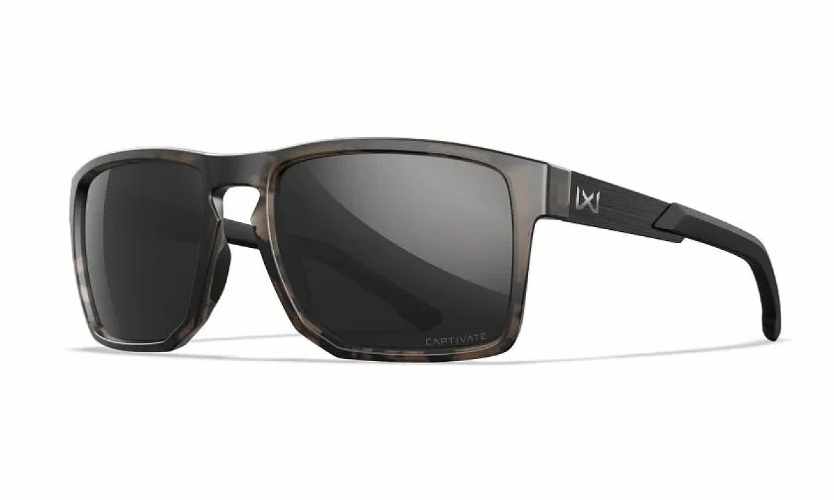 WileyX APEX Captivate Polarized Black Mirror Grey Matte Tortoise Brown Frame - MPN: AC6APX05 - EAN: 712316091381