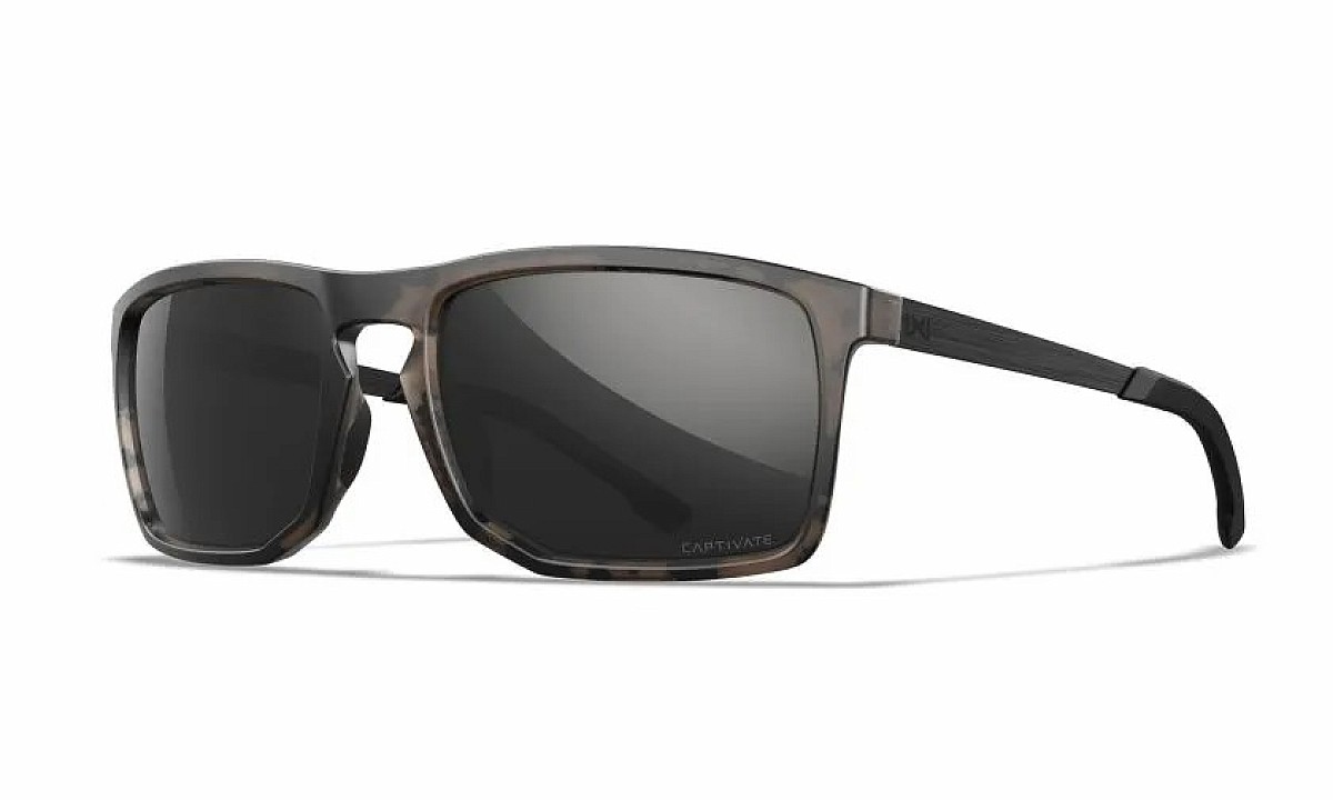 WileyX AXE Captivate Polarized Black Mirror Grey Matte Tortoise Brown Frame - MPN: AC6AXE05 - EAN: 712316091282