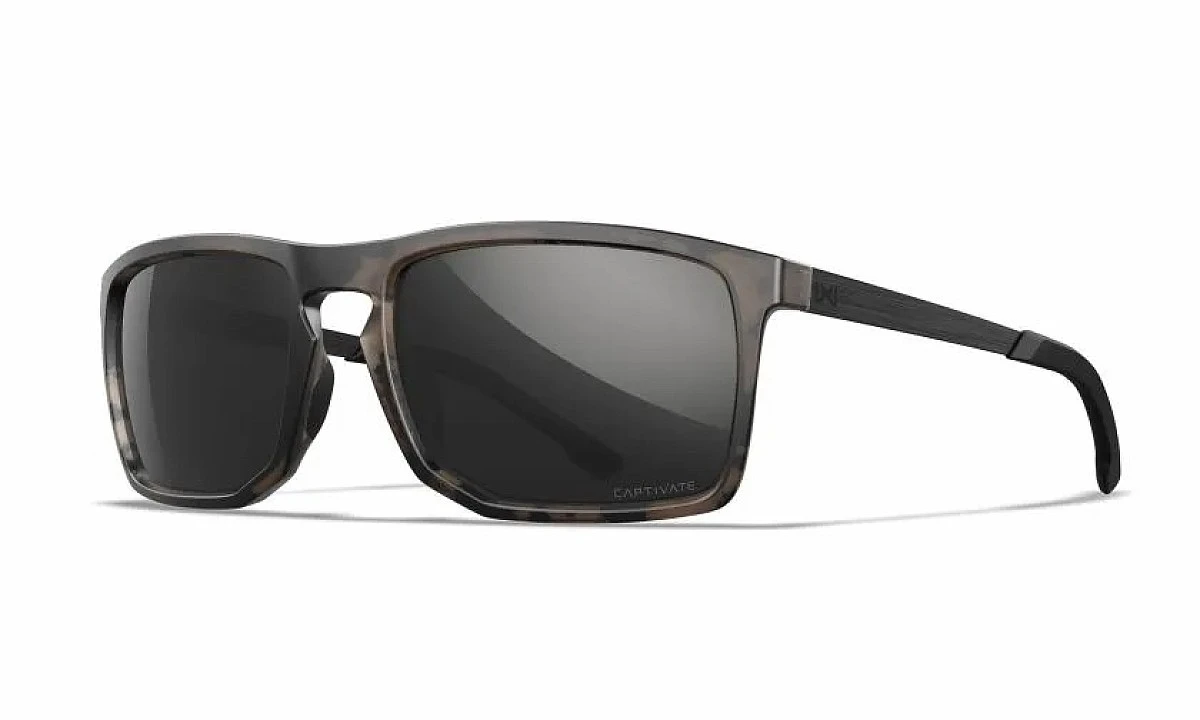 WileyX AXE Captivate Polarized Black Mirror Grey Matte Tortoise Brown Frame - MPN: AC6AXE05 - EAN: 712316091282