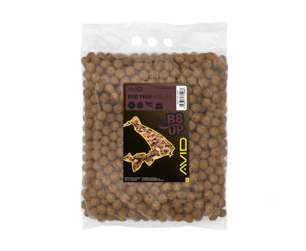 Avid Carp B8-Up Red Fish Boiliesversiune 20mm / 5kg - MPN: A0650034 - EAN: 5056317772968