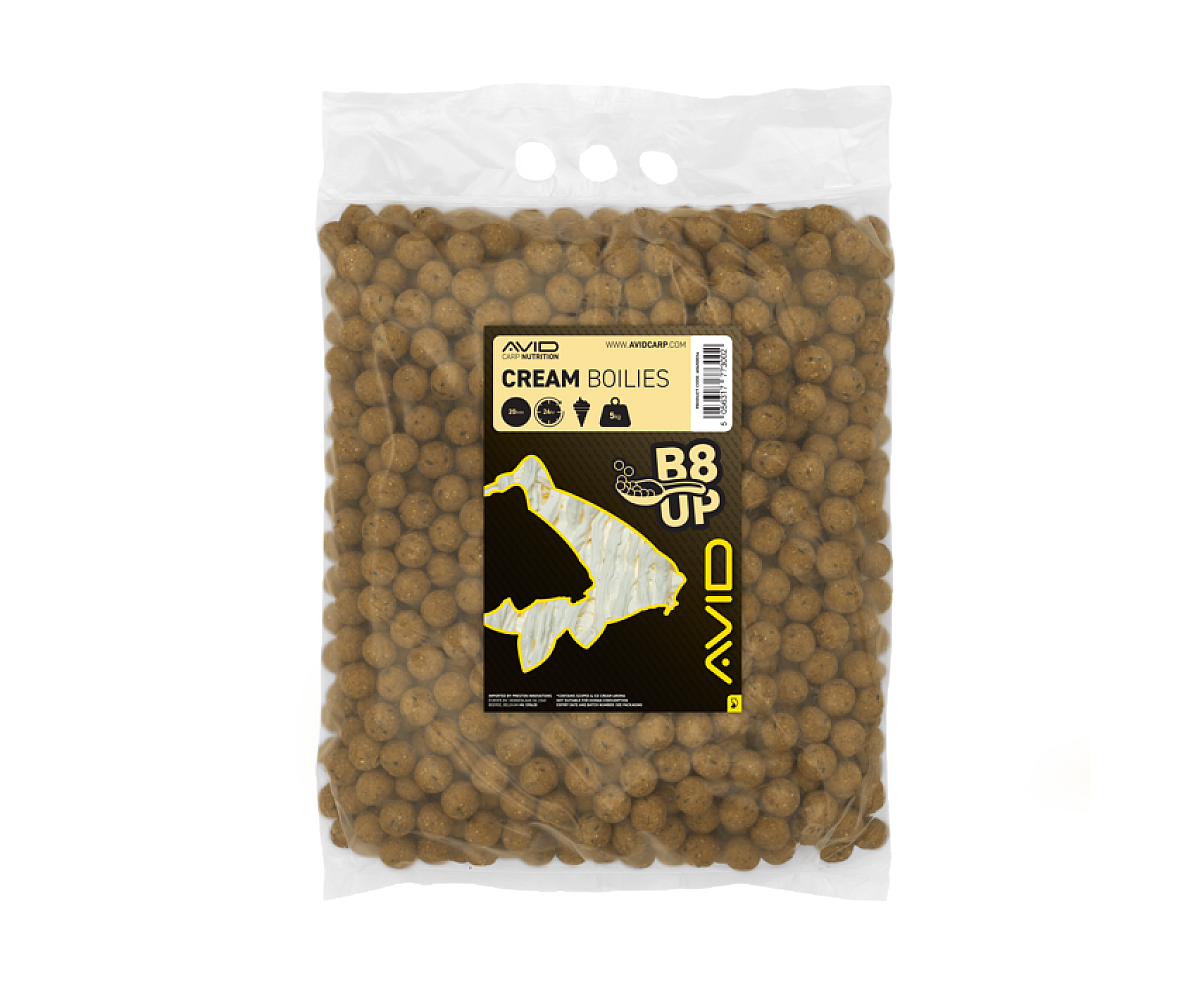 Avid Carp B8-Up Cream Boilieswersja 20mm / 5kg - MPN: A0650036 - EAN: 5056317773002