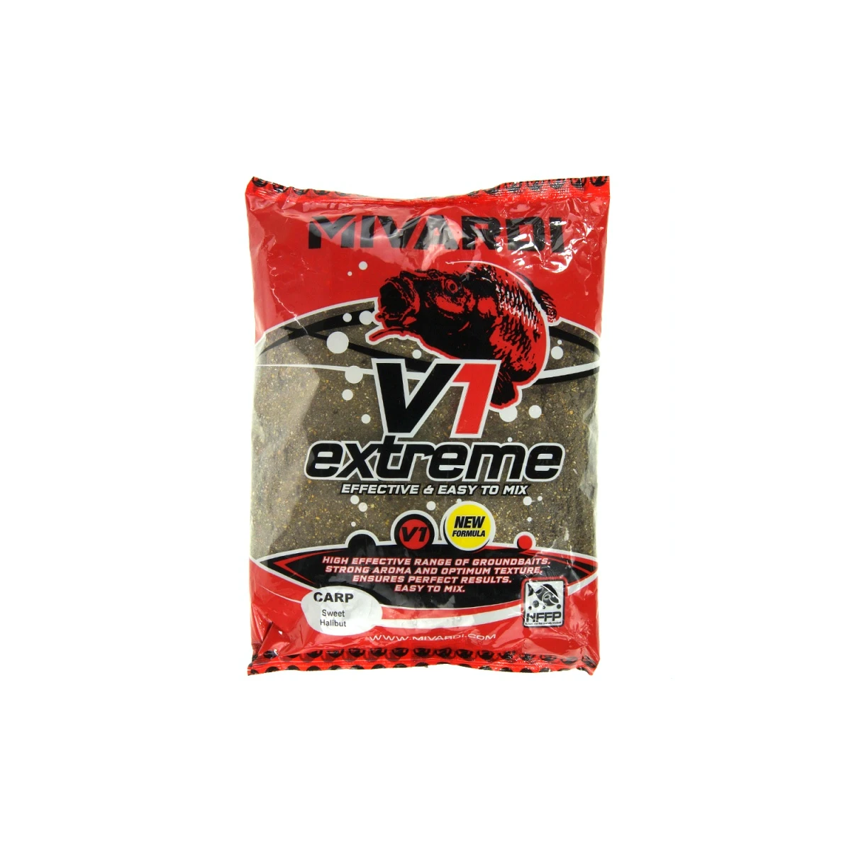 Mivardi V1 CARP Groundbait - Sweet Halibutambalaj 2850g - MPN: M-GV1SWEHA28 - EAN: 8595712423633