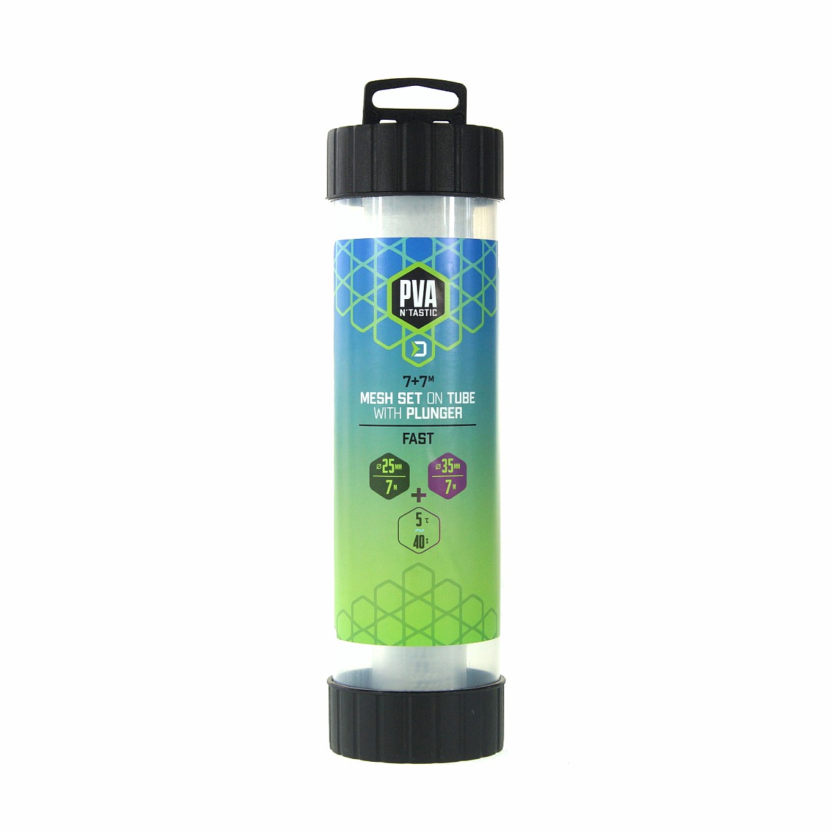 Delphin PVA NTastic Mesh Set on Tube with Plunger - 25mm + 35mm - Fast Meltopakowanie 25mm + 35mm (7m + 7m) - MPN: 101003058 - EAN: 8586018506250
