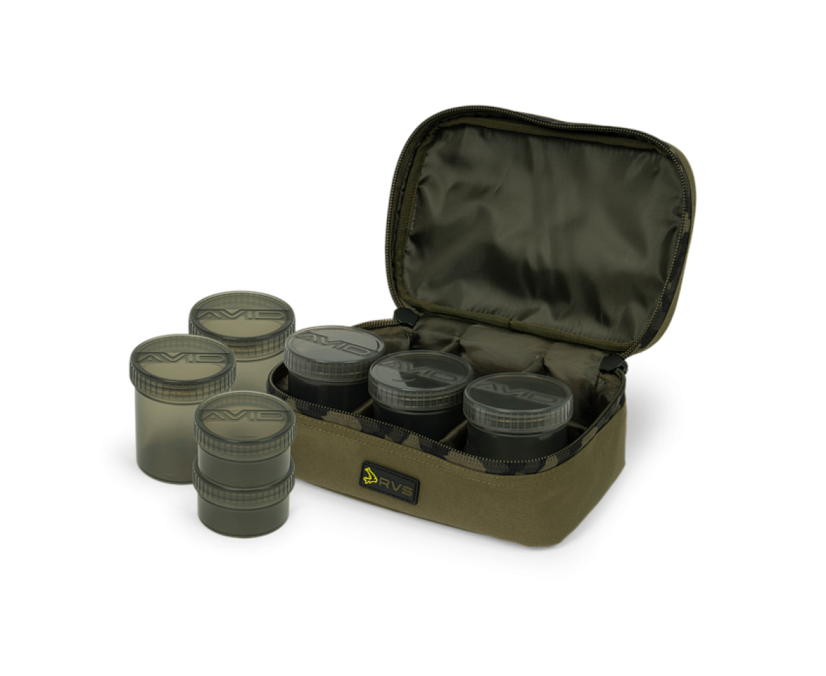 Avid Carp RVS 8-Pot Hookbait Pouch - MPN: A0430110 - EAN: 5056317764192