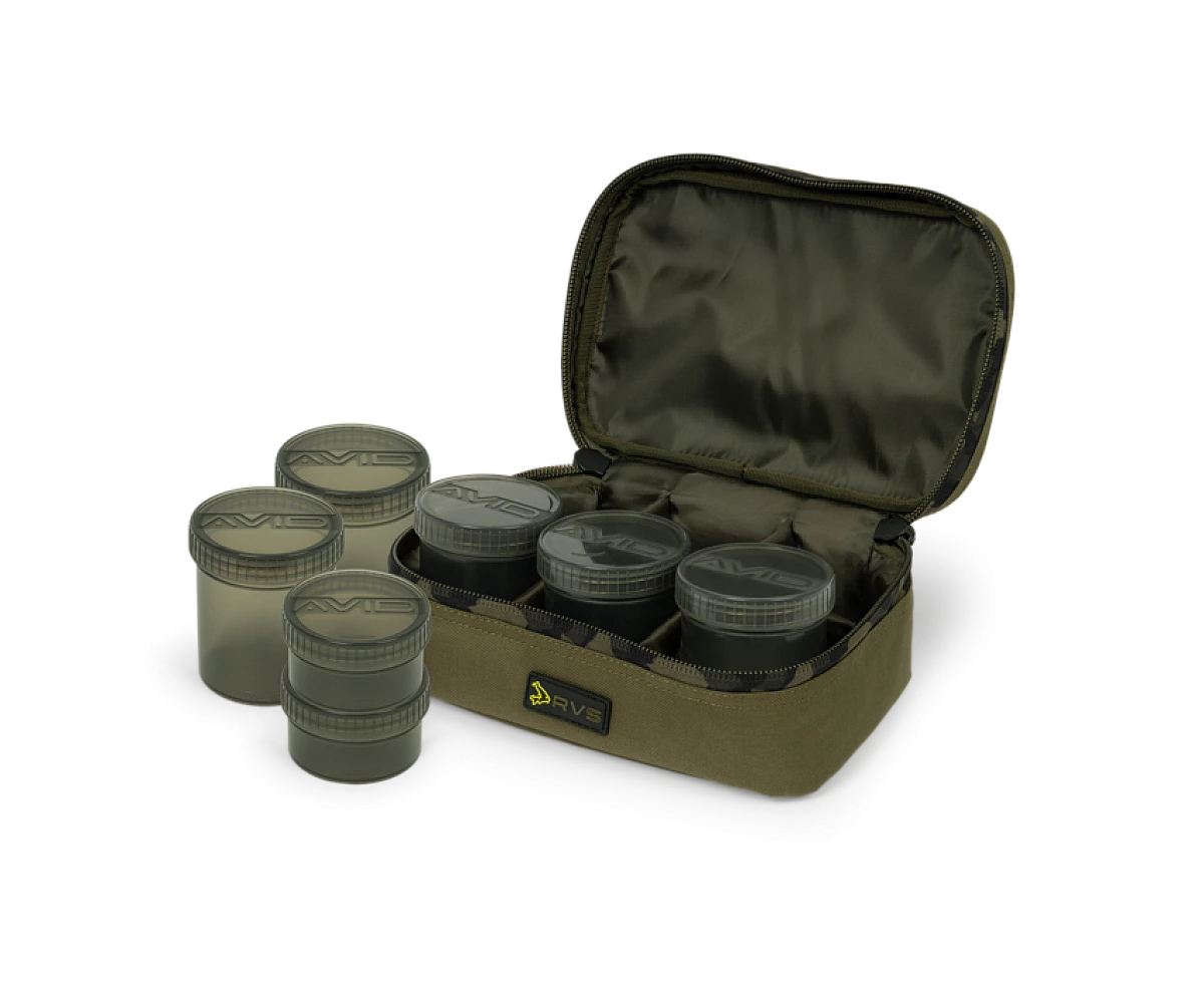 Avid Carp RVS 8-Pot Hookbait Pouch - MPN: A0430110 - EAN: 5056317764192