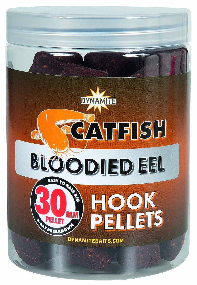 Dynamite Baits Catfish Hook Pellets - Bloodied EEL 30mmsize 30mm - MPN: DY792 - EAN: 5031745203963