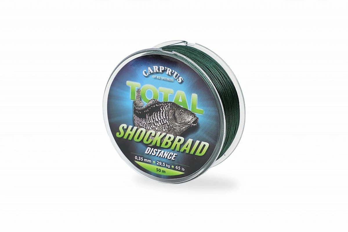 Carprus TOTAL Shock Braid Distance 0.35mm / 65lb / 29.5kgmodel 0.35mm / 65lb / 29.5kg - MPN: CRU300217 - EAN: 8592400005973