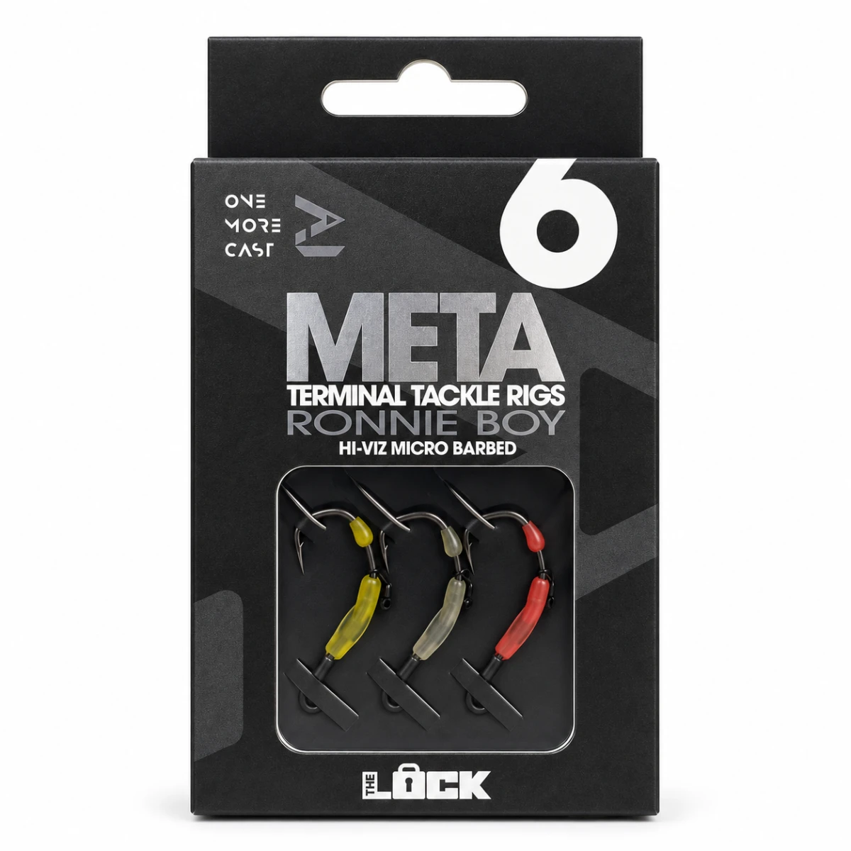 One More Cast Lock Hook Ronnie Boy Hi-Viz Pack - Barbed 6Größe 6 - MPN: OMCVRB6 - EAN: 5060939136015