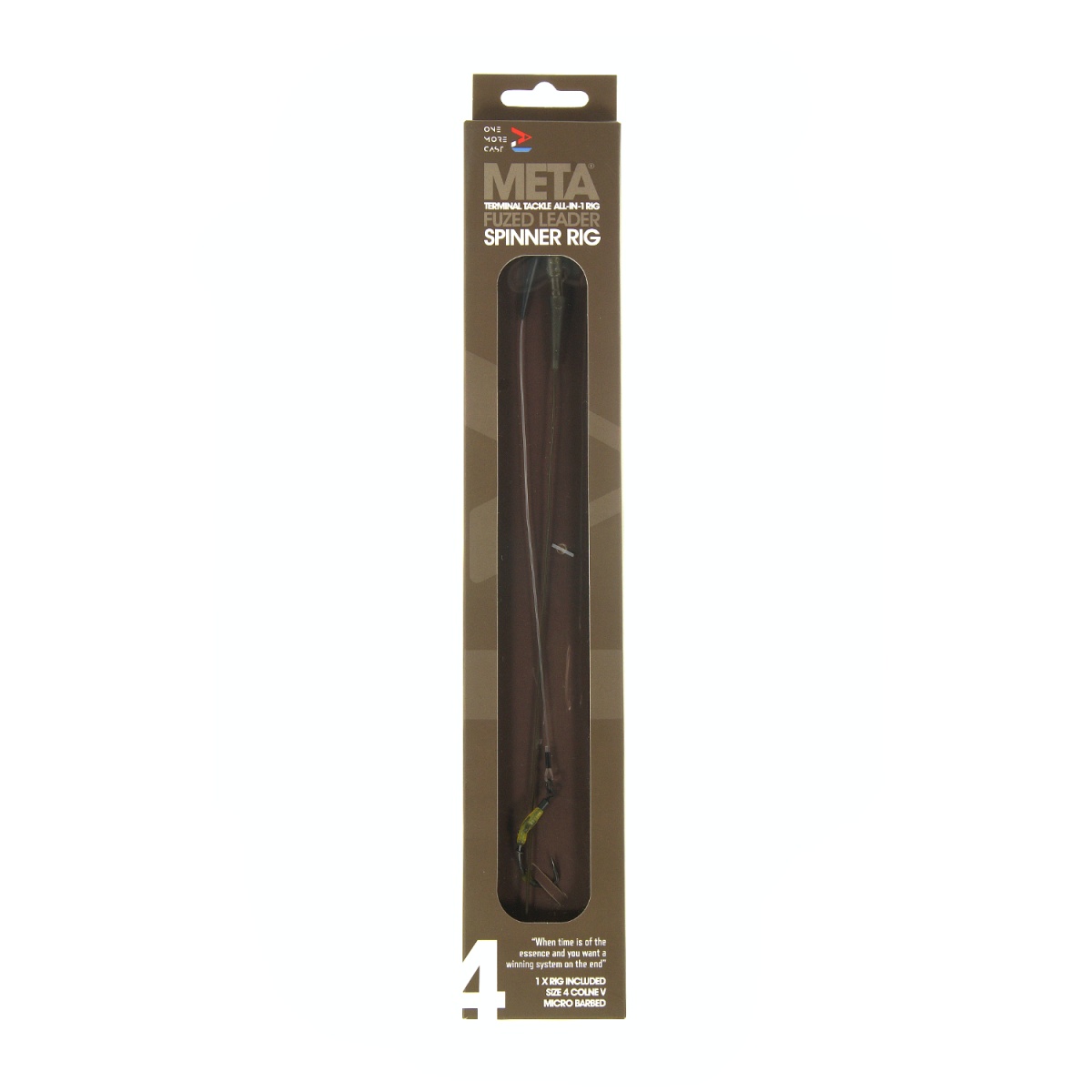 One More Cast Blend Fuzed Leader Leadclip Spinner Colne V - Barbedrozmiar 4 - MPN: OMCFLSR4 - EAN: 5060939133410