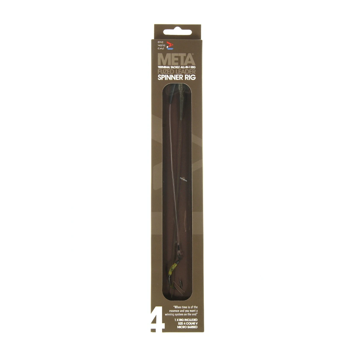 One More Cast Blend Fuzed Leader Leadclip Spinner Colne V - Barbedmărimea 4 - MPN: OMCFLSR4 - EAN: 5060939133410