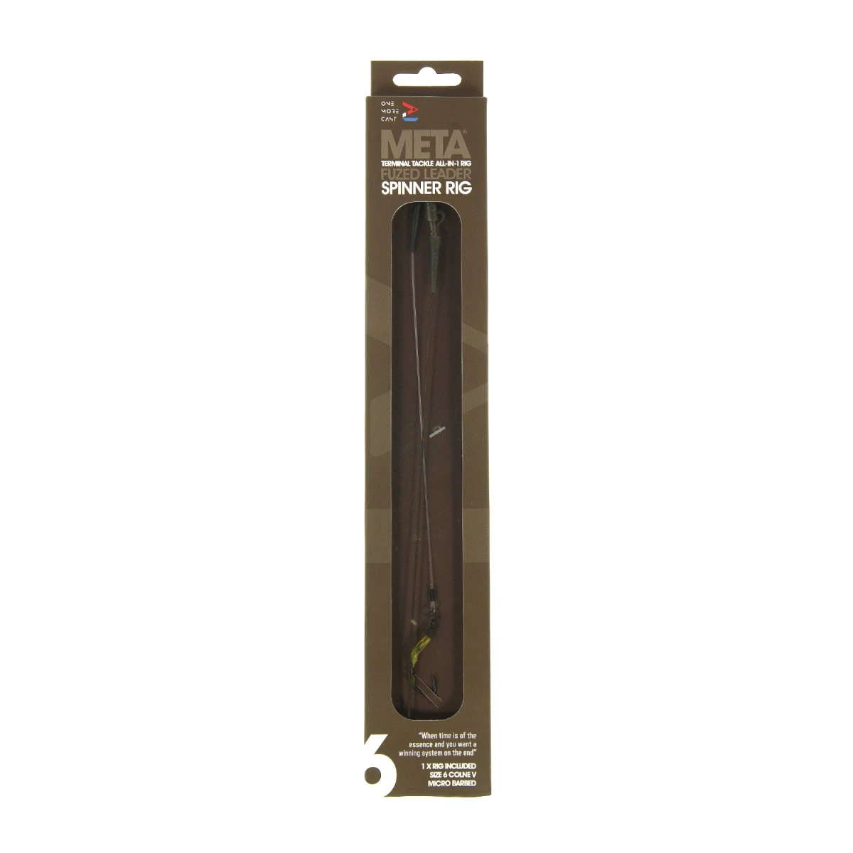 One More Cast Blend Fuzed Leader Leadclip Spinner Colne V - Barbedmărimea 6 - MPN: OMCFLSR6 - EAN: 5060939133403