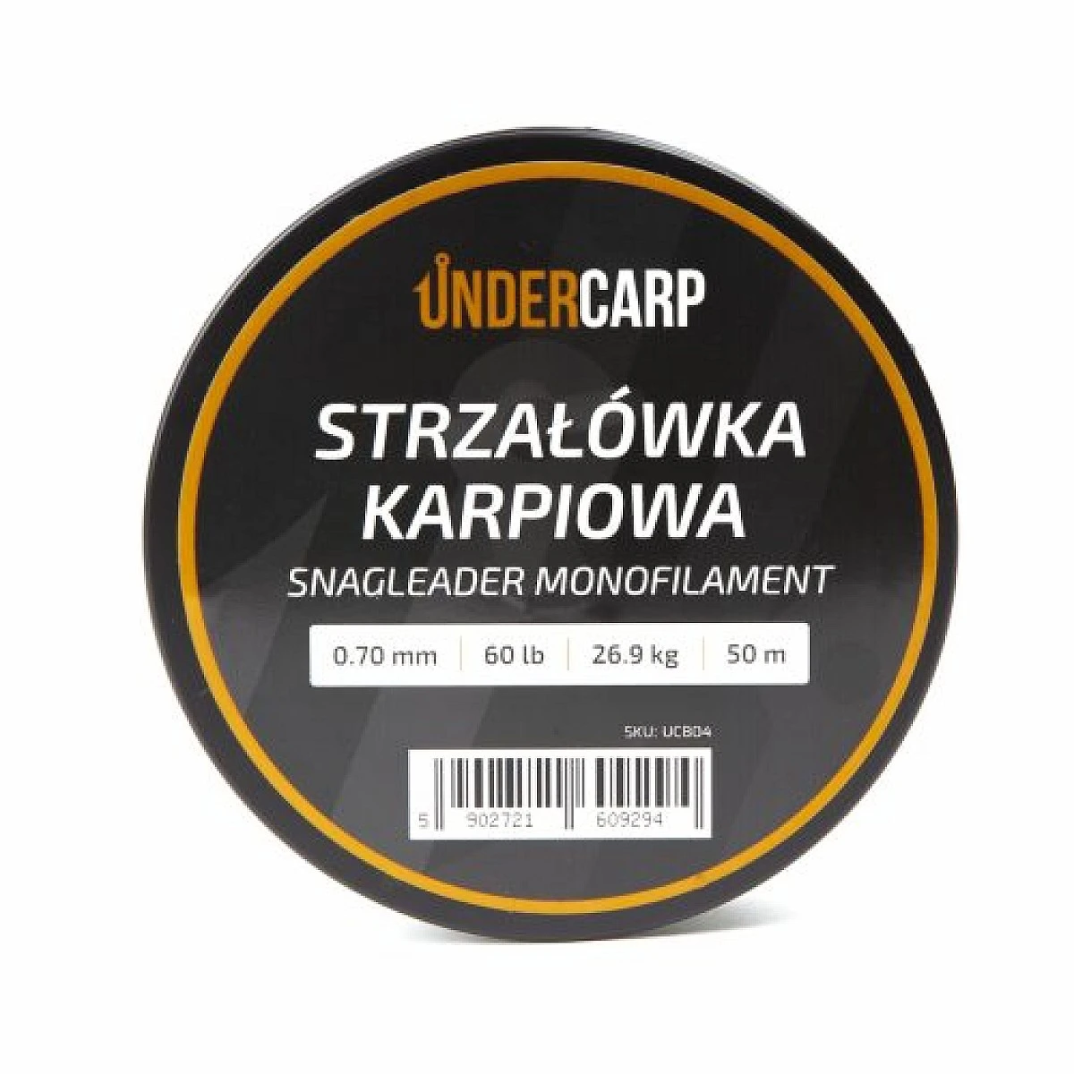 UnderCarp Snagleader Monofilament - Carpino da tirodiametro 0.70mm (60lb / 26,9kg) - 50m - MPN: UC804 - EAN: 5902721609294